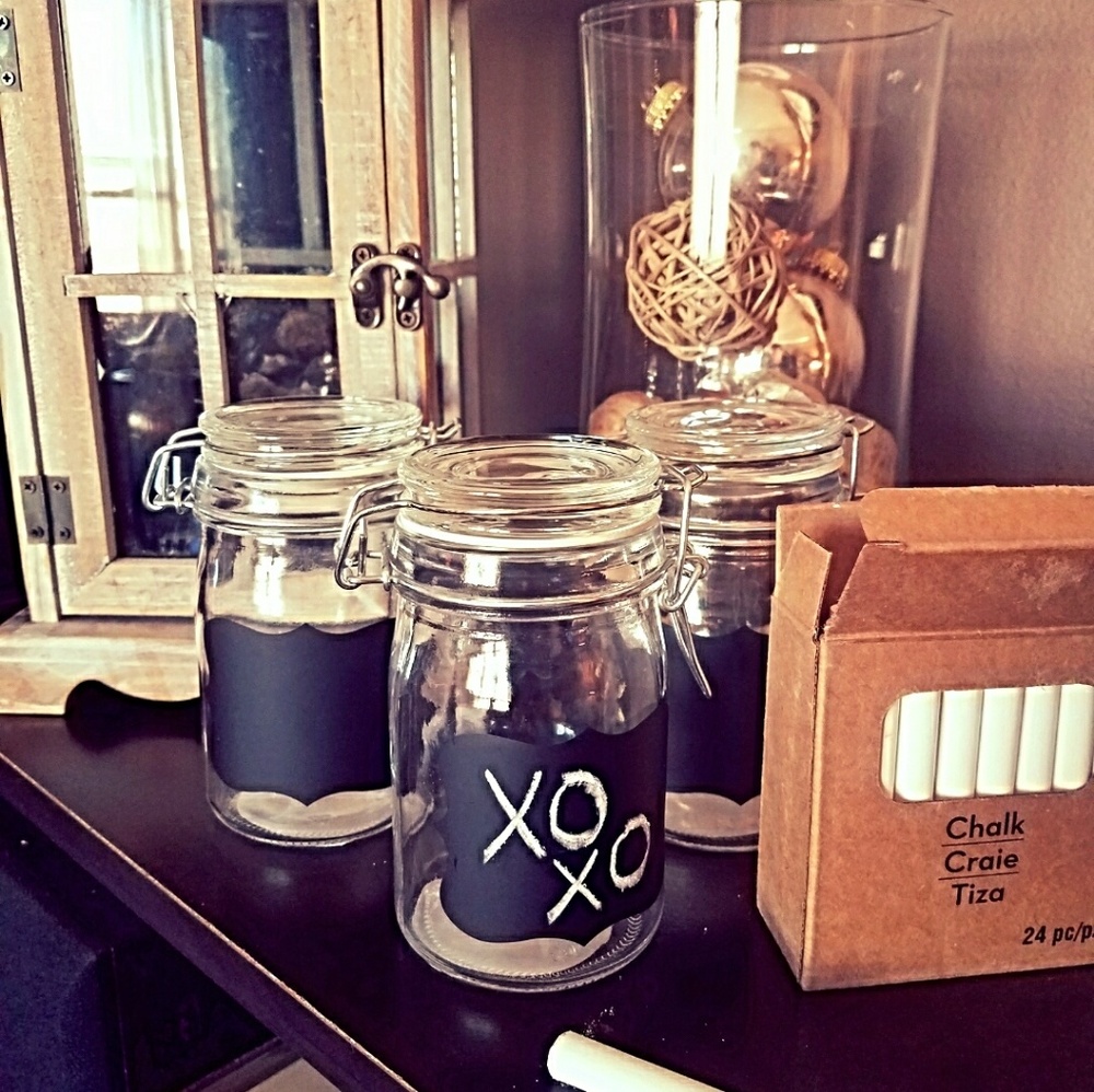Jewelry Jars (Chalkboard)